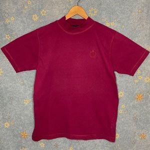Vintage Lizsport Plum Mock Neck Top
